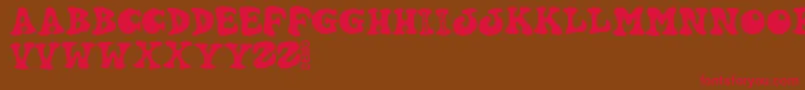 Hartydemo Font – Red Fonts on Brown Background