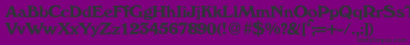 W730RomanBold Font – Black Fonts on Purple Background