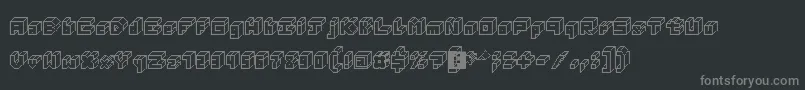fuente 3DThirteenPixelFonts – Fuentes Grises Sobre Fondo Negro