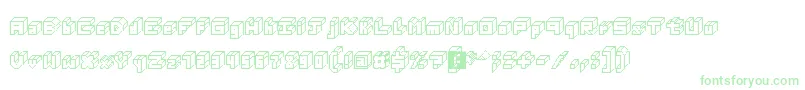 フォント3DThirteenPixelFonts – 緑のフォント