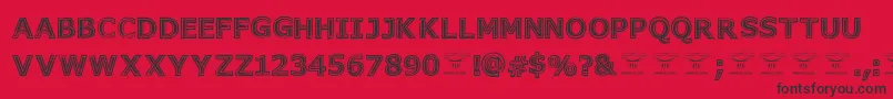 GeneseestBlack Font – Black Fonts on Red Background