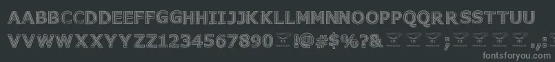 Шрифт GeneseestBlack – серые шрифты на чёрном фоне