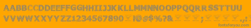 Weitere Informationen zur GeneseestBlack-Schriftart GeneseestBlack-Schriftart – Graue Schriften auf orangefarbenem Hintergrund