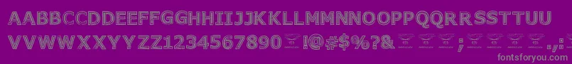 Шрифт GeneseestBlack – серые шрифты на фиолетовом фоне