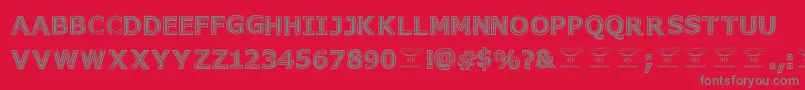 GeneseestBlack Font – Gray Fonts on Red Background
