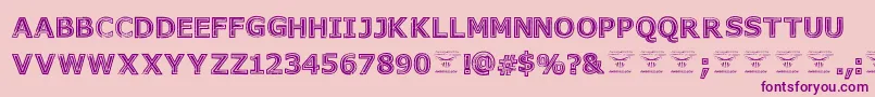 GeneseestBlack Font – Purple Fonts on Pink Background