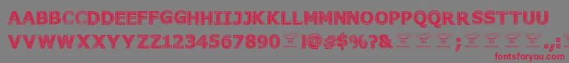 GeneseestBlack Font – Red Fonts on Gray Background