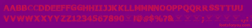 GeneseestBlack Font – Red Fonts on Purple Background