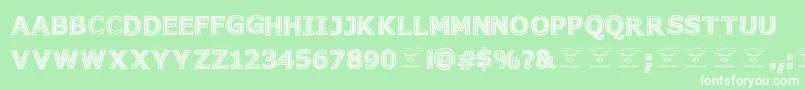 GeneseestBlack Font – White Fonts on Green Background