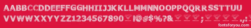 GeneseestBlack Font – White Fonts on Red Background
