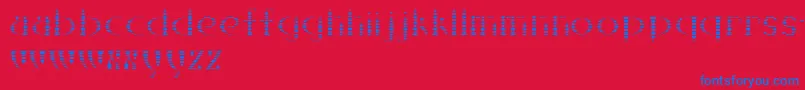 Kanizsa Font – Blue Fonts on Red Background