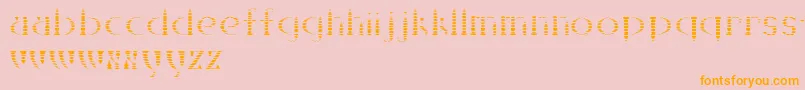 Kanizsa Font – Orange Fonts on Pink Background