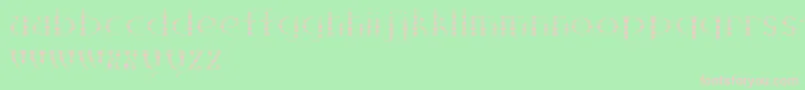 Kanizsa Font – Pink Fonts on Green Background