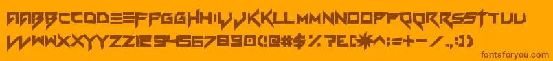 Lisätietoja Vvcorrupto-fontista Vvcorrupto-fontti – ruskeat fontit oranssilla taustalla