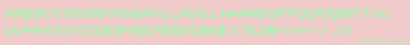 Vvcorrupto Font – Green Fonts on Pink Background