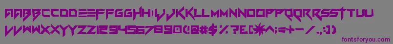 Vvcorrupto Font – Purple Fonts on Gray Background