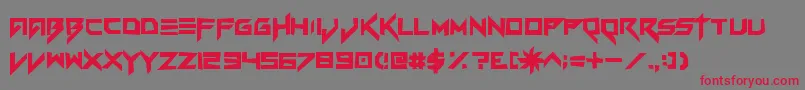 Vvcorrupto Font – Red Fonts on Gray Background