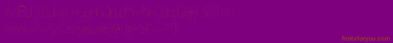 Lisätietoja Flowprou-fontista Flowprou-fontti – ruskeat fontit violetilla taustalla