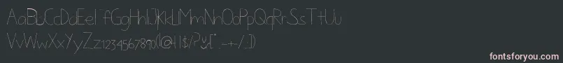 Шрифт Flowprou – розовые шрифты на чёрном фоне
