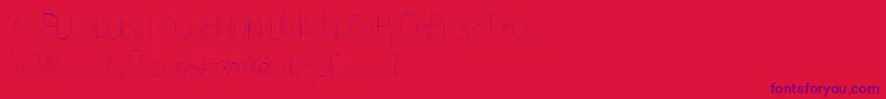 Flowprou Font – Purple Fonts on Red Background