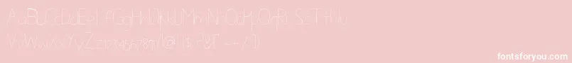 Flowprou Font – White Fonts on Pink Background