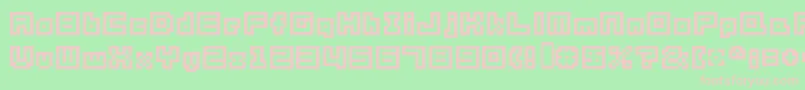 Sg05 Font – Pink Fonts on Green Background