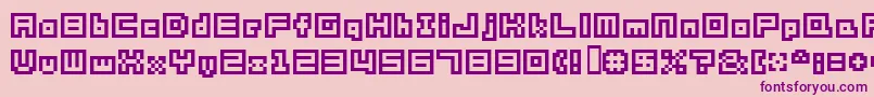 Sg05 Font – Purple Fonts on Pink Background