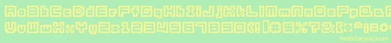 Sg05 Font – Yellow Fonts on Green Background