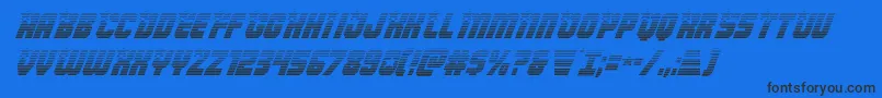 Armyrangersgradital Font – Black Fonts on Blue Background