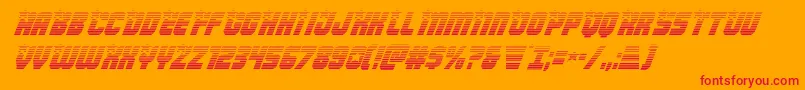 Armyrangersgradital Font – Red Fonts on Orange Background