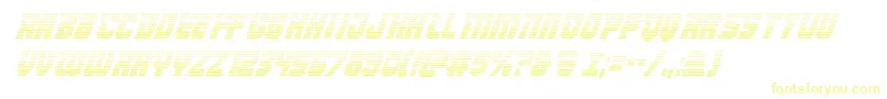 Armyrangersgradital Font – Yellow Fonts on White Background