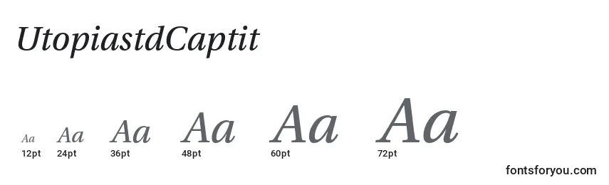 UtopiastdCaptit Font Sizes