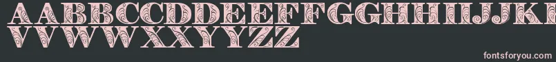 Zenonedemo Font – Pink Fonts on Black Background