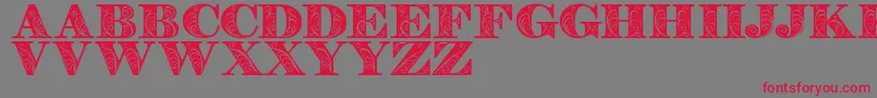 Zenonedemo-fontti – punaiset fontit harmaalla taustalla