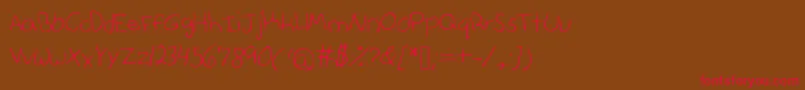 fuente Anniesfontwithfaces – Fuentes Rojas Sobre Fondo Marrón