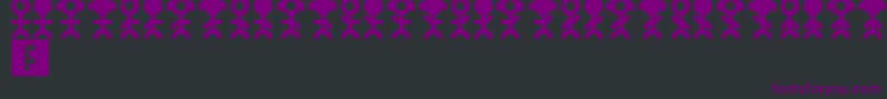 Pictopeeps Font – Purple Fonts on Black Background