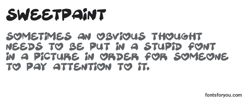 Review of the Sweetpaint (24973) Font