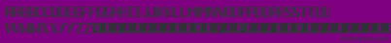 NecktieStripes Font – Black Fonts on Purple Background