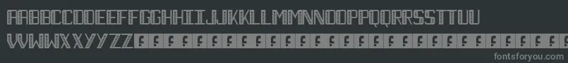 Шрифт NecktieStripes – серые шрифты на чёрном фоне