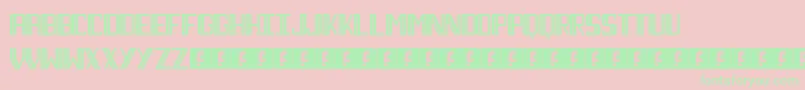 NecktieStripes Font – Green Fonts on Pink Background