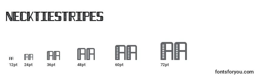 NecktieStripes Font Sizes