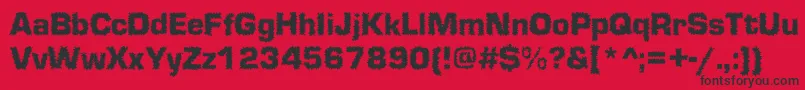 Shokkked Font – Black Fonts on Red Background