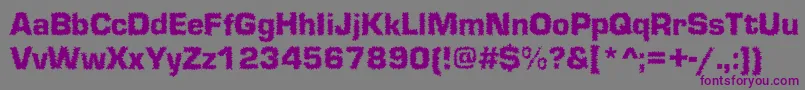 Shokkked Font – Purple Fonts on Gray Background