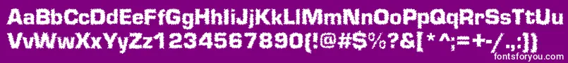 Shokkked Font – White Fonts on Purple Background