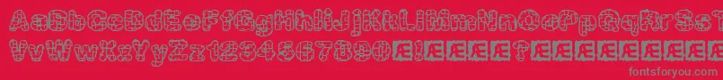 fuente KatalystActiveBrk – Fuentes Grises Sobre Fondo Rojo