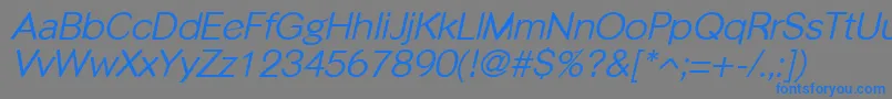 Saiba mais sobre a fonte PhinsterItalic Fonte PhinsterItalic – fontes azuis em um fundo cinza