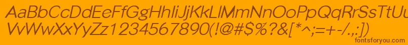 Lisätietoja PhinsterItalic-fontista PhinsterItalic-fontti – ruskeat fontit oranssilla taustalla