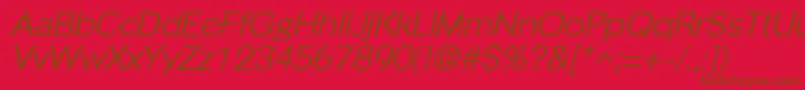 Подробнее о шрифте PhinsterItalic Шрифт PhinsterItalic – коричневые шрифты на красном фоне