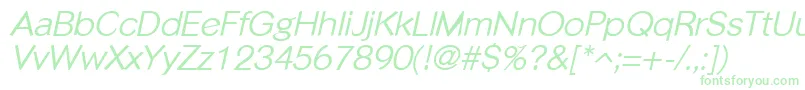 フォントPhinsterItalic – 緑のフォント