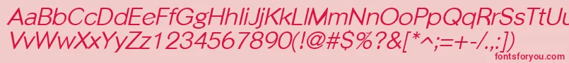 PhinsterItalic Font – Red Fonts on Pink Background